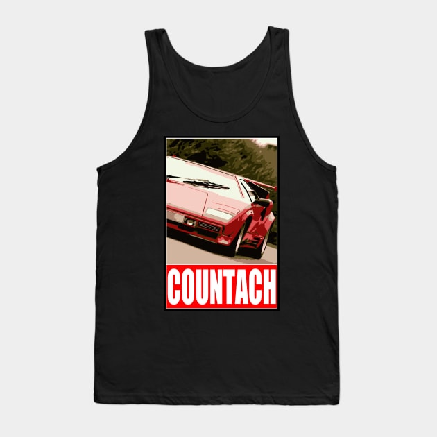 Lamborghini Countach Tank Top by 5thmonkey